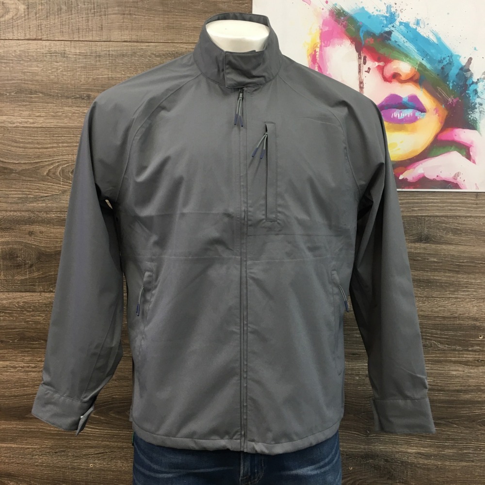 Bonobos‎ Mens Tech Gray Lightweight Zip Up Jacket Size L